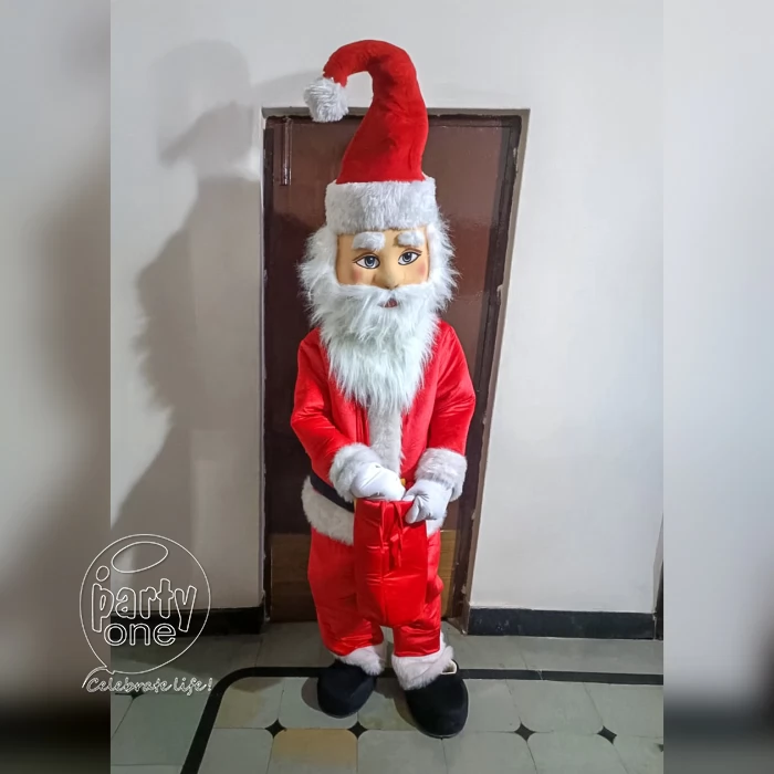 birthday Santa Claus Mascot Character