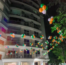 festival decorations Community Republic Day Balloon Decoration