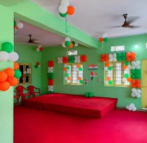 festival decorations Tri Colour Balloon Decoration for Institutions