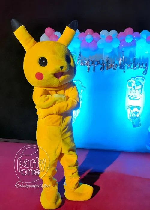 birthday Pikachu Pokemon Cartoon Mascot