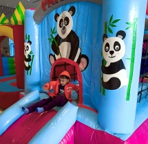 birthday Mini Panda Theme Bounce House