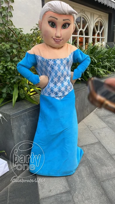 birthday Frozen Princess Elsa Mascot