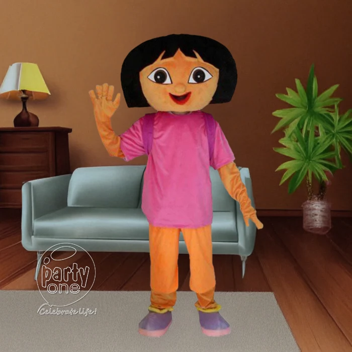 birthday Dora Cartoon Character Mascot