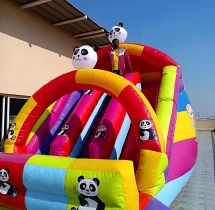 birthday Panda Theme Slider Bouncing Castle