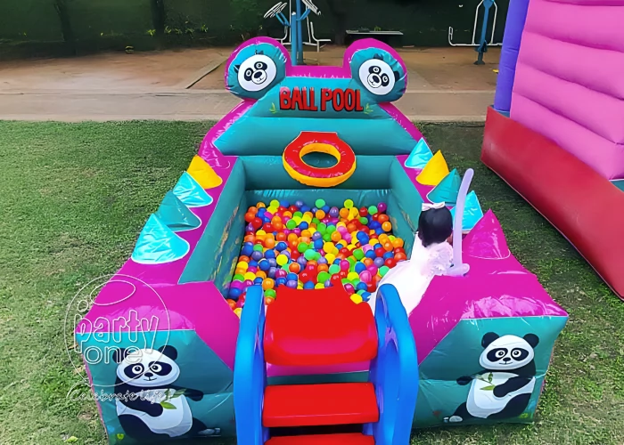 birthday Panda Theme Ball Pool Slide