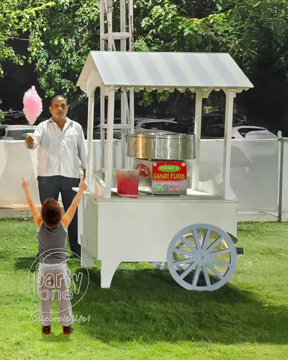 birthday Live Cotton Candy Cart for Party