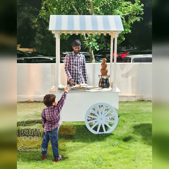 birthday Chocolate Fountain Cart for Party