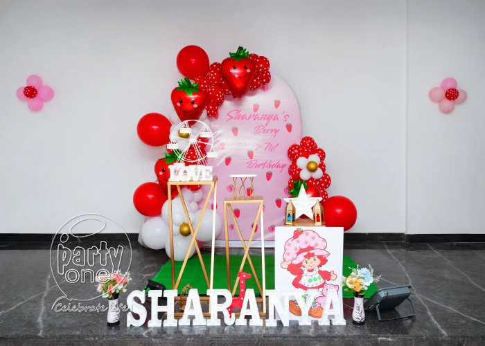 birthday Strawberry Shortcake Theme Birthday Decor