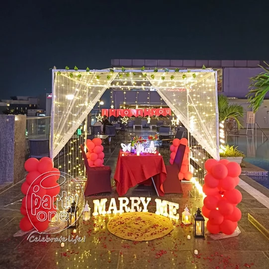 decorations Marry Me Terrace Proposal Cabana Decoration