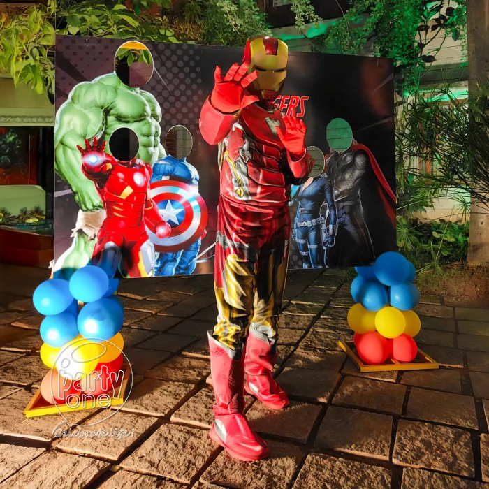 birthday Live Iron Man Mascot for Party