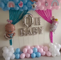 decorations Pink and Blue Balloon Baby Shower Wall Decor