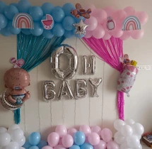 decorations Pink and Blue Balloon Baby Shower Wall Decor