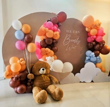 decorations Teddy Theme Colorful Baby Shower Decor