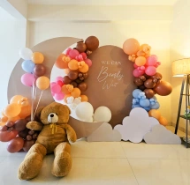 decorations Teddy Theme Colorful Baby Shower Decor