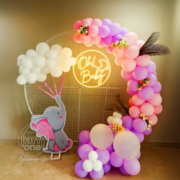 decorations Pastel Theme Baby Shower Balloon Decoration