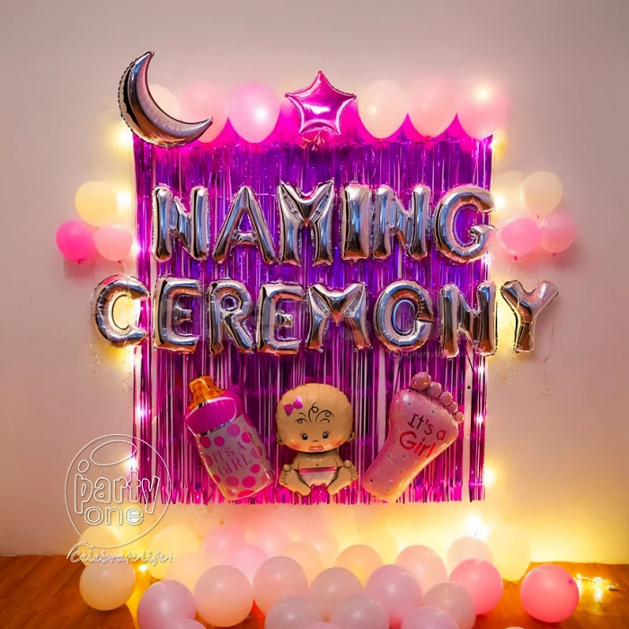 decorations Baby Girl Naming Ceremony Balloon Decor