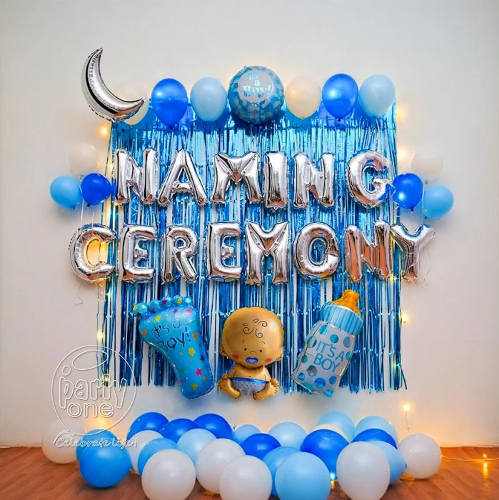 decorations Baby Boy Cradle Ceremony Balloon Decor