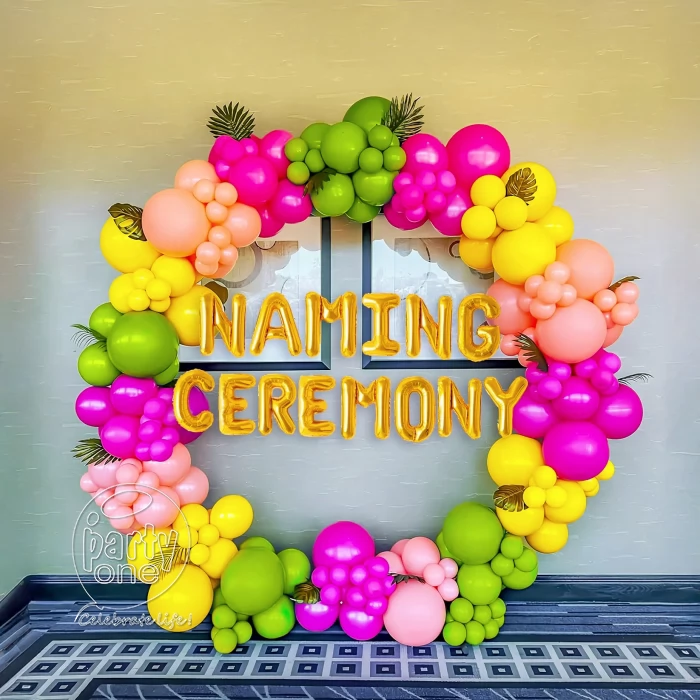 decorations Naming Ceremony Ring Balloon Decoration