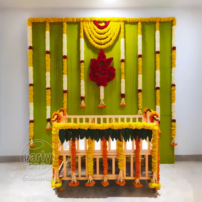 decorations Elegant Cradle Ceremony Flower Decoration