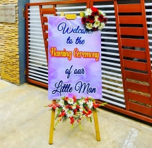 naming ceremony Namakarana Fresh Flower Decor