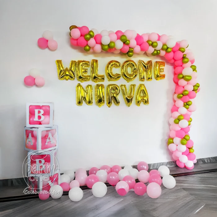 decorations Baby Girl Welcome Balloon Decoration