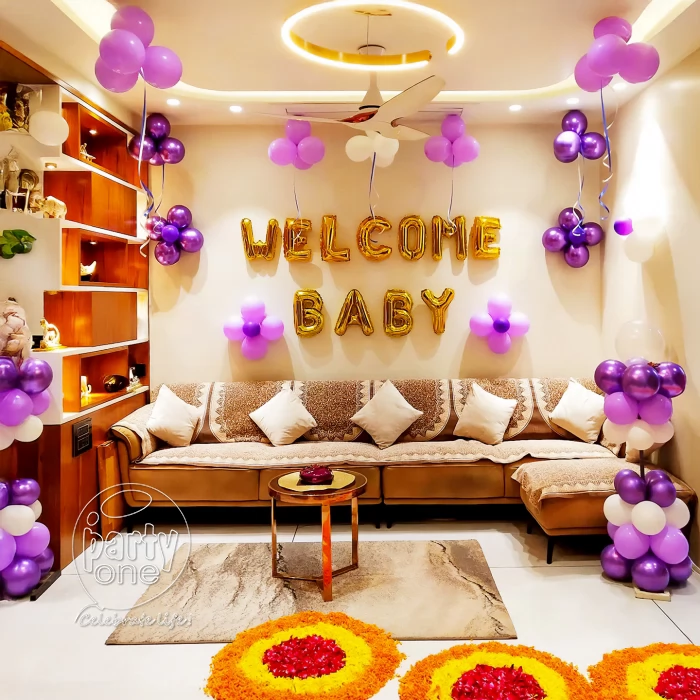 decorations Baby Welcome Flower and Balloon Decoration