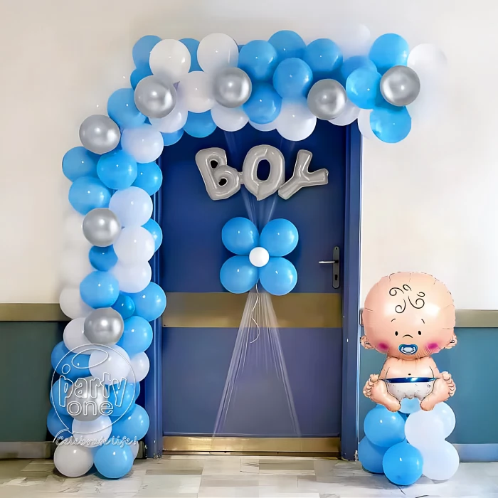 decorations Welcome Baby Boy Arch Balloon Decor