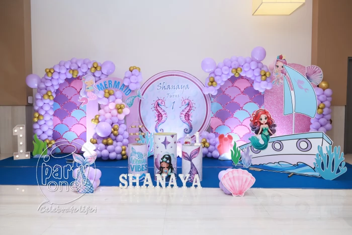 birthday Premium Mermaid Theme Decoration