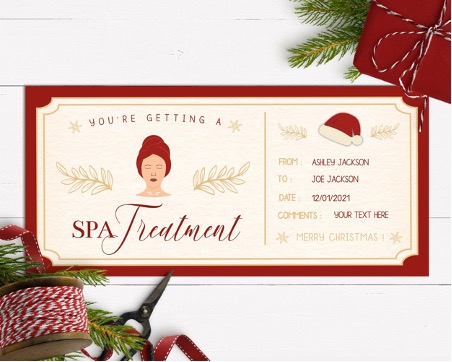 Buy Christmas Spa Gift Certificate 