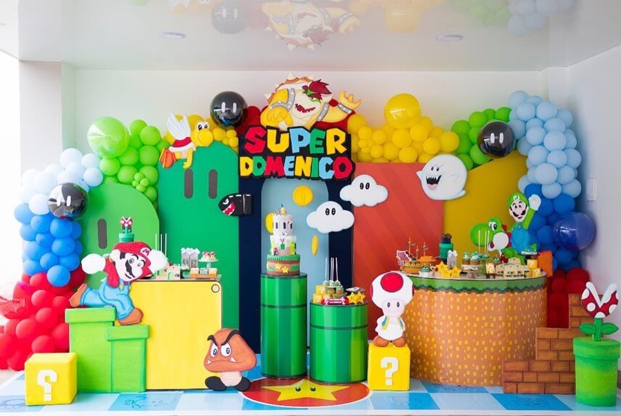 Mario Bros birthday party 