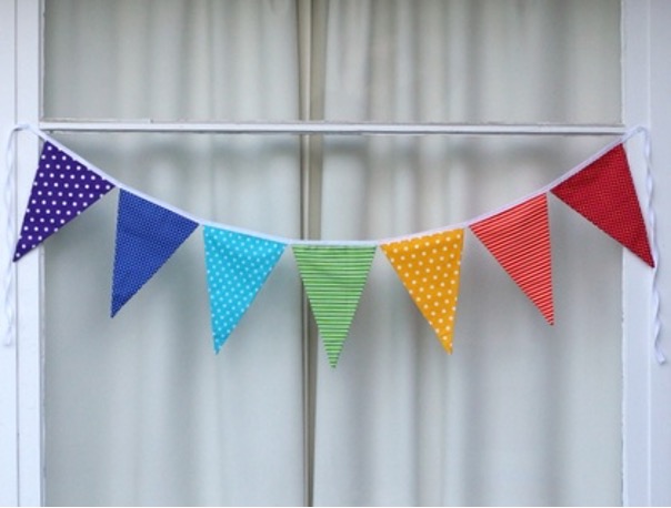 Fabric Bunting - Birthday Decorations without Balloons