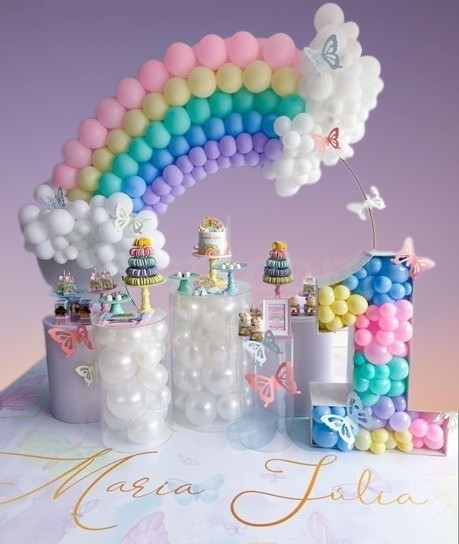 Rainbow Arch Balloon Decoration Ideas